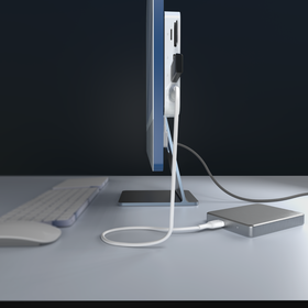 USB-C&reg; 6-in-1マウント付きマルチポートハブ, 白, hi-res